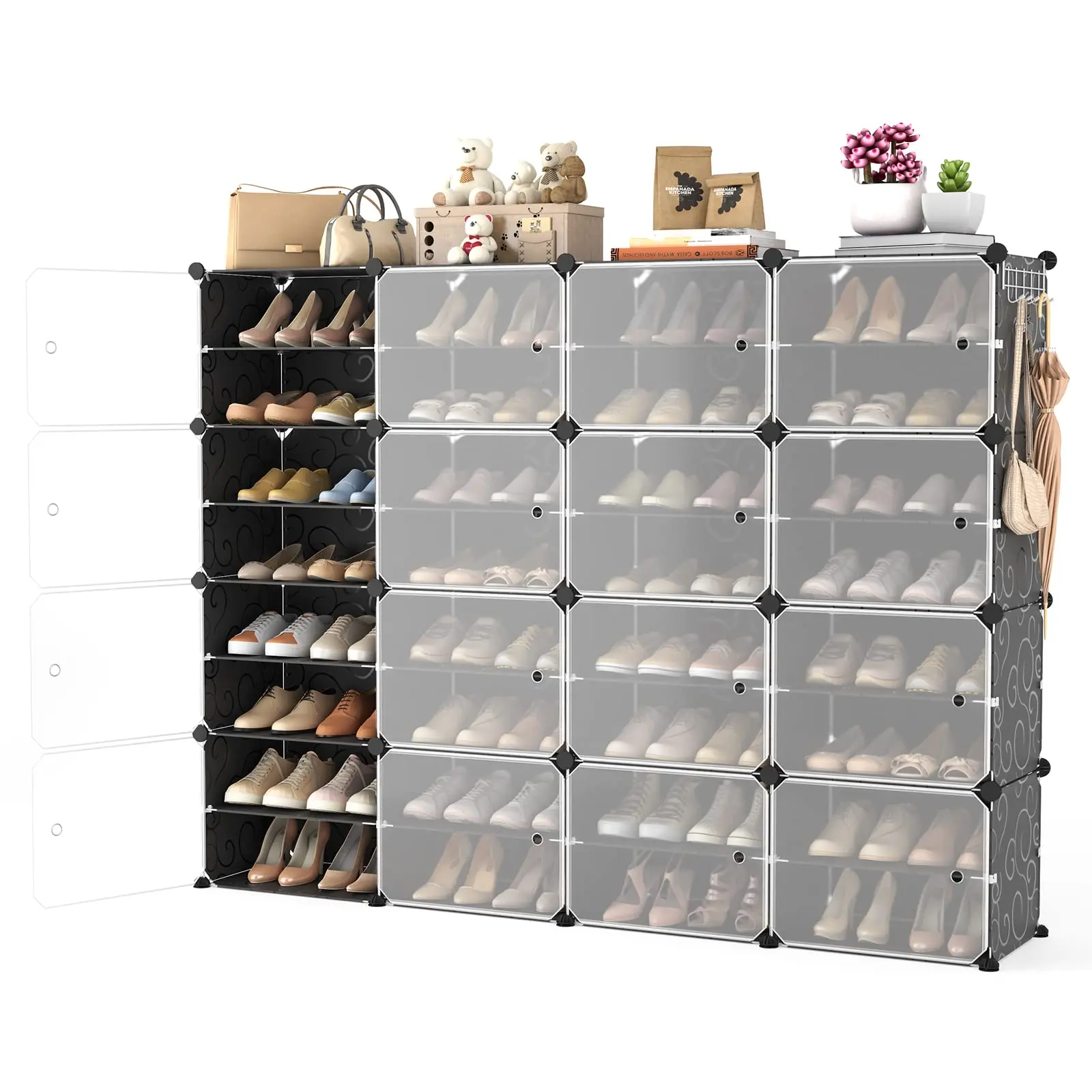 🎉Clearance only $9.99🎉Portable Shoe Rack Organizer with Door