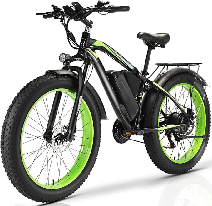 🚲(Free Shipping)Wide tire electric bike with 1000W 48V/17.5Ah removable battery 31MPH🚲