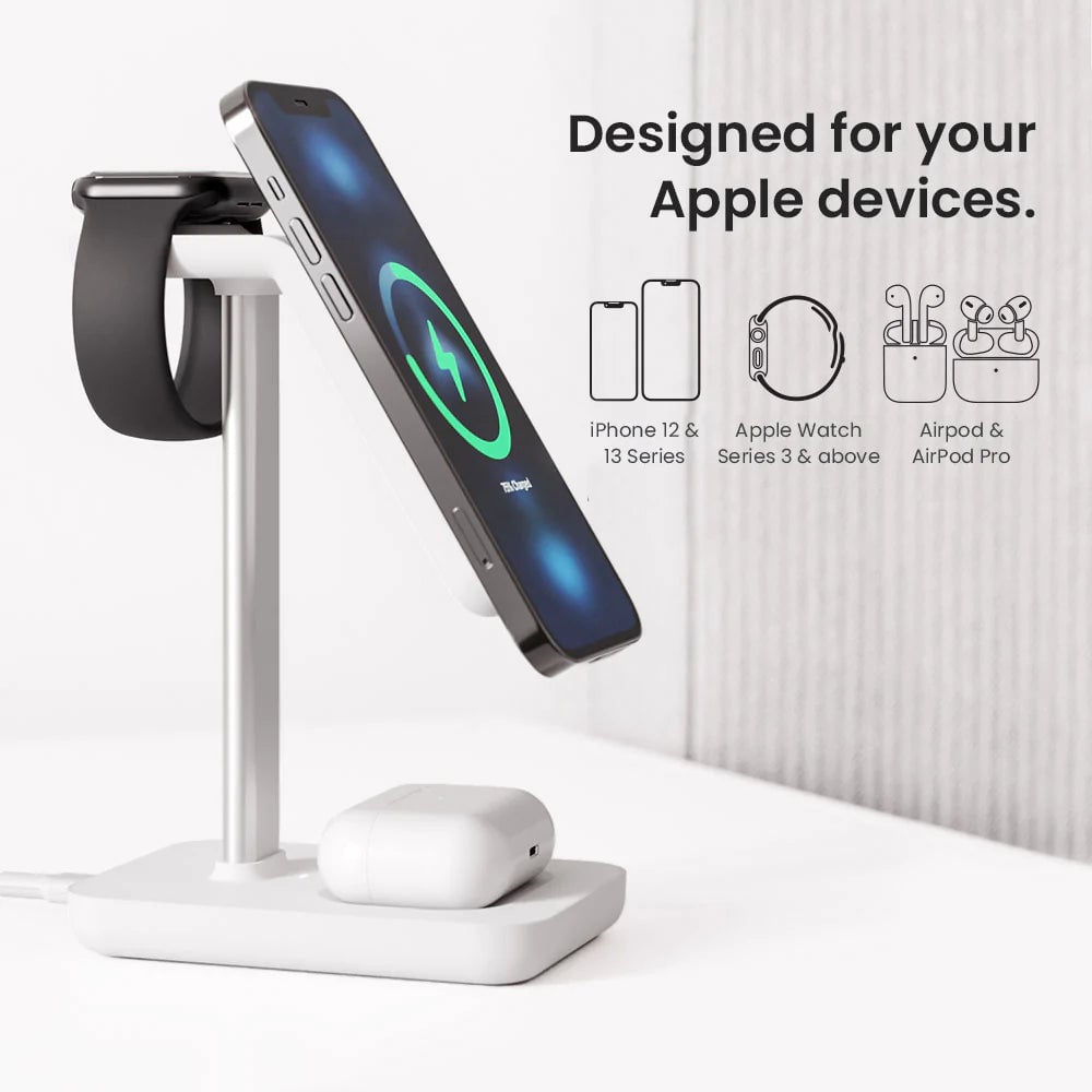 3 in 1 Wireless Charging Station Suitable for iPhone