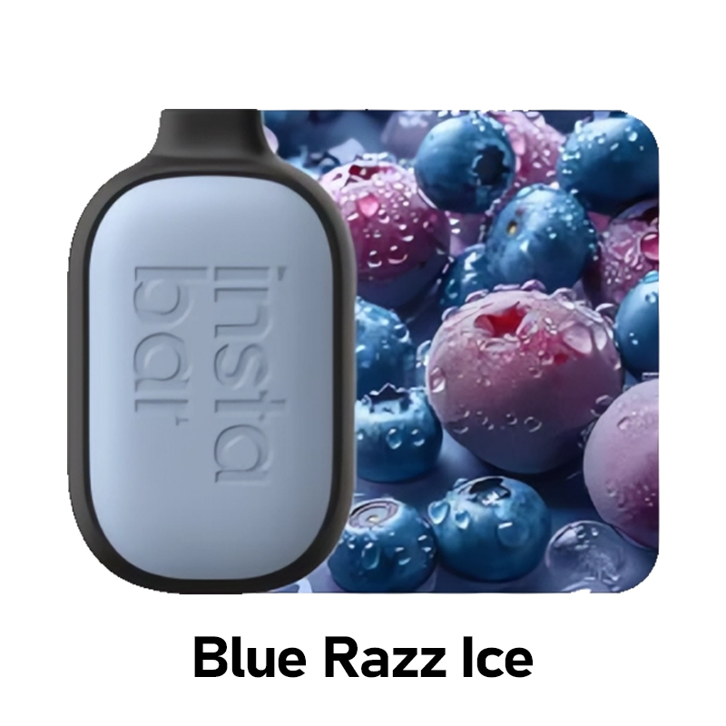 Blue Razz Ice Flavor Vape | INSTABAR Max 7500 Puffs