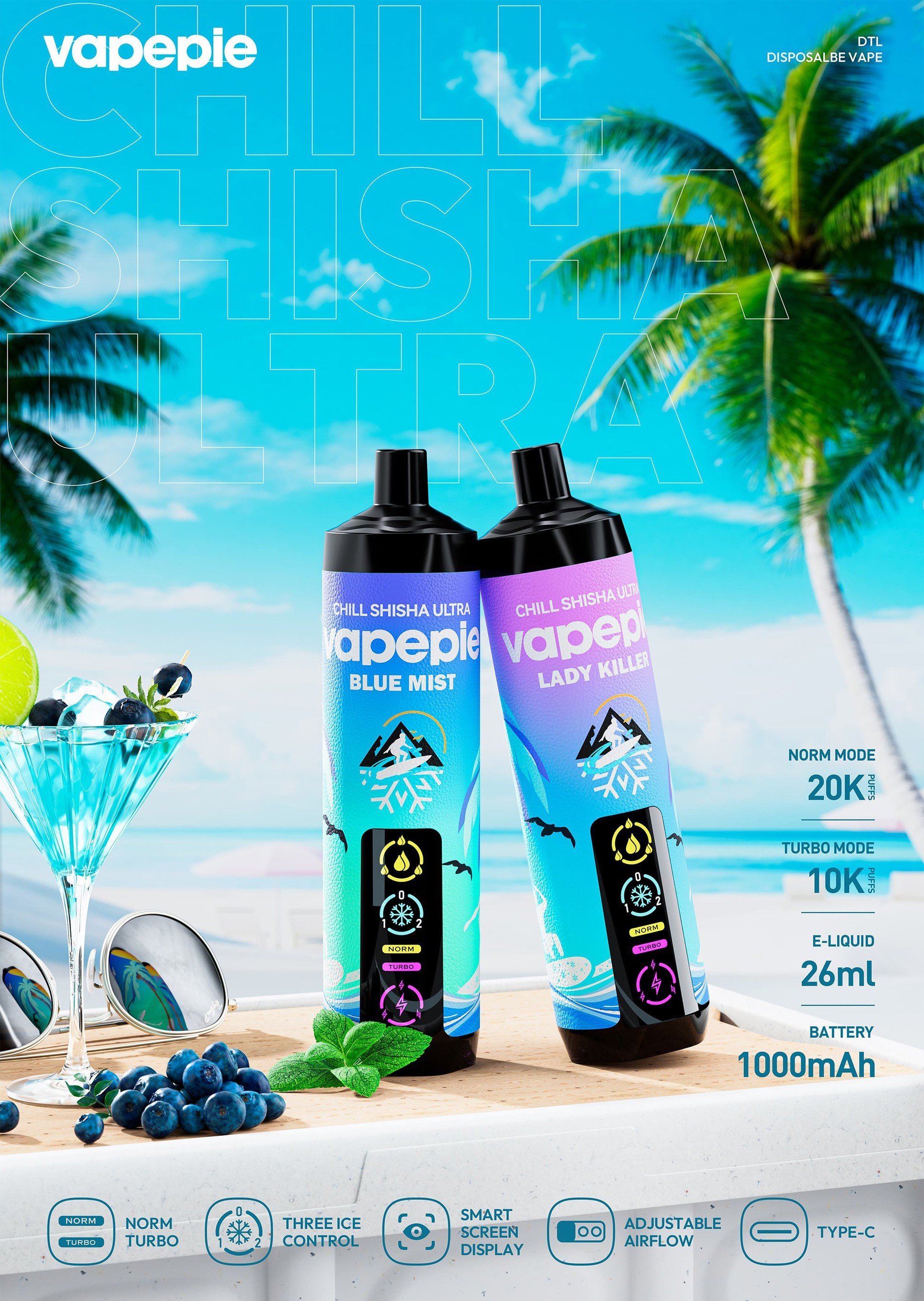 🔥VAPEPIE AirRush 20000 PUFFS⚡