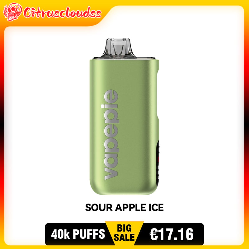 SOUR APPLE ICE & VAPEPIE Max 40000 PUFFS