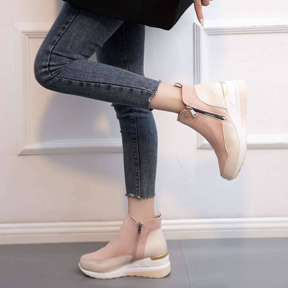 Castillotigo™ Zapatos de caña alta cálidos y de terciopelo de otoño e invierno