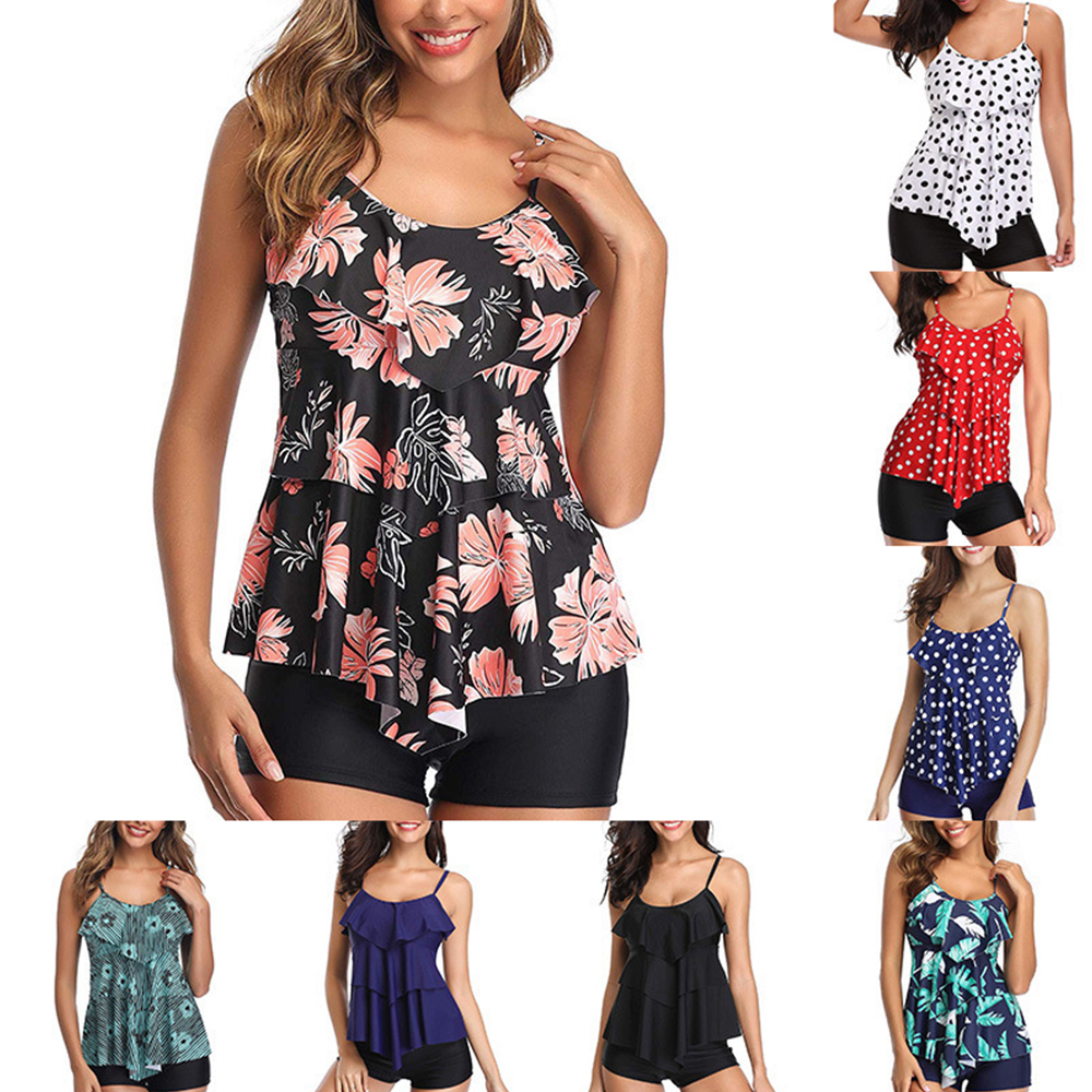 Castillotigo™ Traje de baño con volantes para mujer