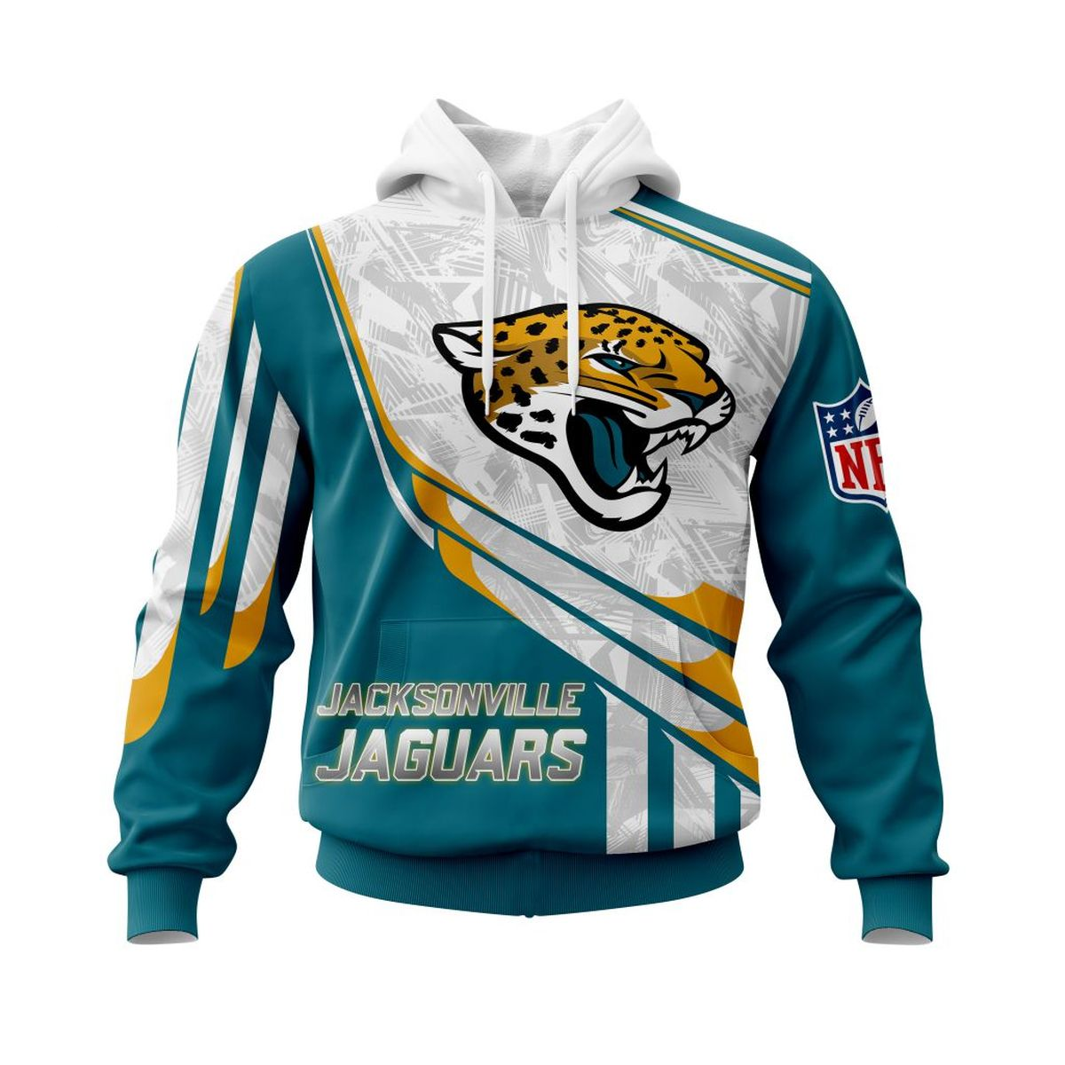 JACKSONVILLE JAGUARS 3D HOODIE SKULL0801