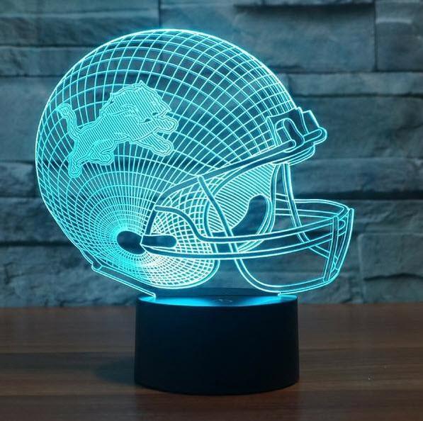 LIONS 3D LED LIGHT LAMP