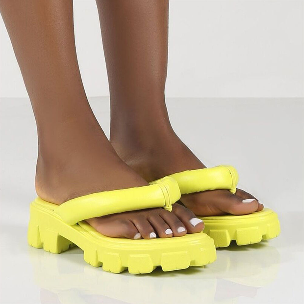 Castillotigo™ Zapatos de playa con punta redonda y plataforma Candy