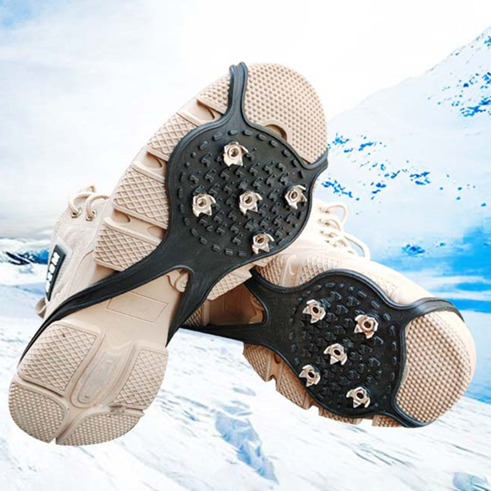 Castillotigo™ Cubrezapatos antideslizante de silicona crampones de cinco dientes