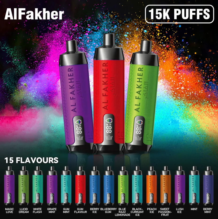 AL FAKHER 15000 Puffs with Integrated Hookah Soundwaves!