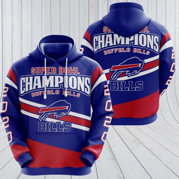 BUFFALO BILLS 3D HOODIE SKULL 108