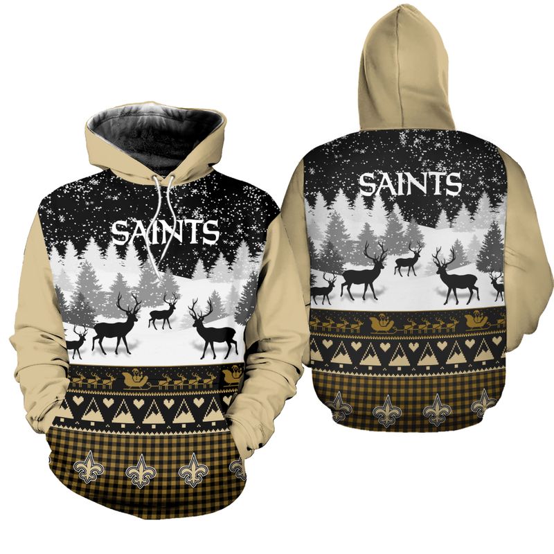 NEW ORLEANS SAINTS HOODIE 3D GIFT FOR XMAS
