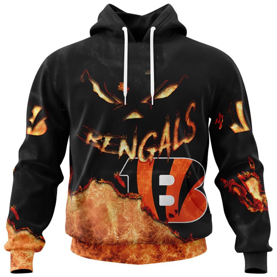 CINCINNATI BENGALS 3D HOODIE HALLOWEEN001