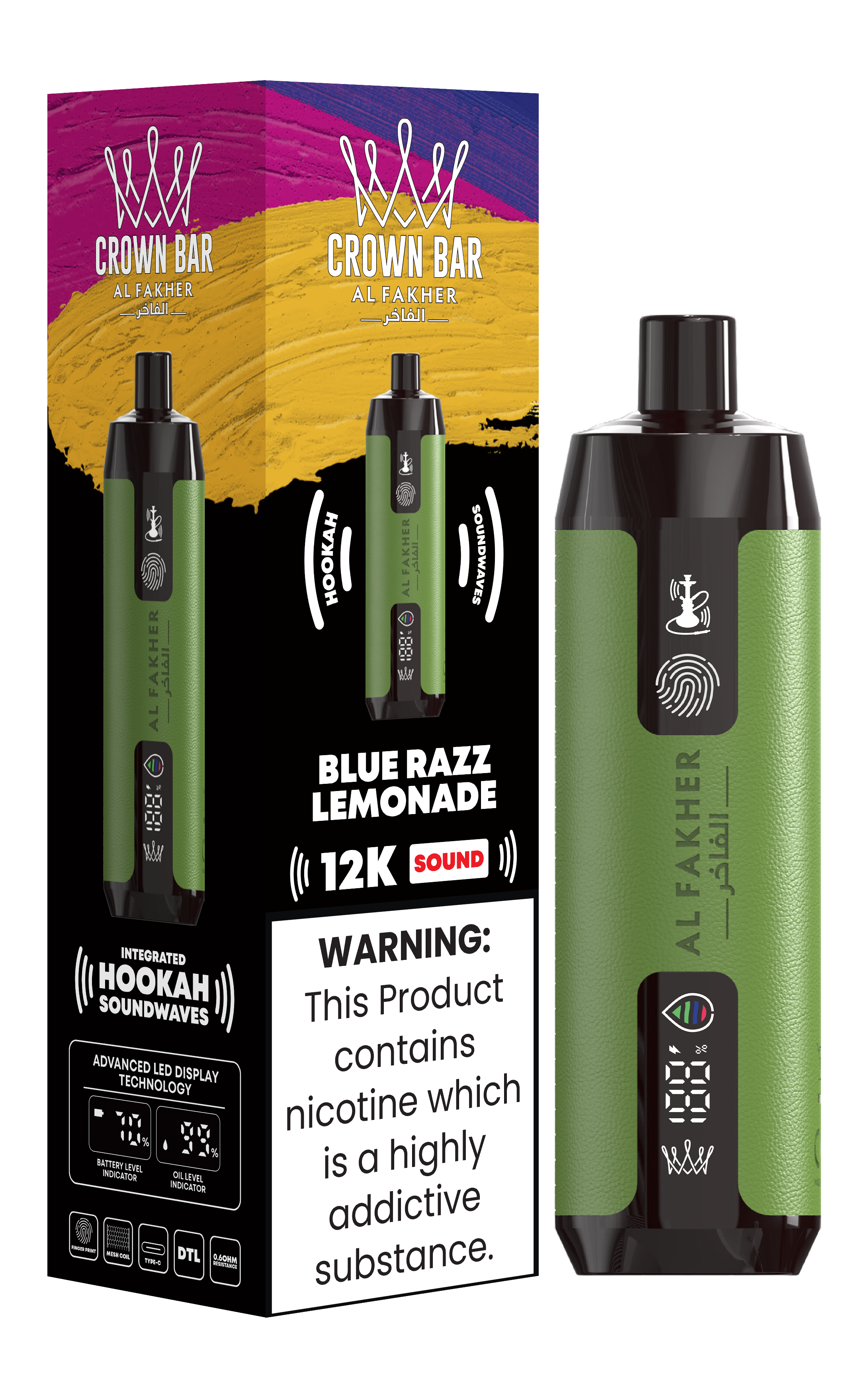 Al Fakher 12000 Puffs Blue Razz Lemonade