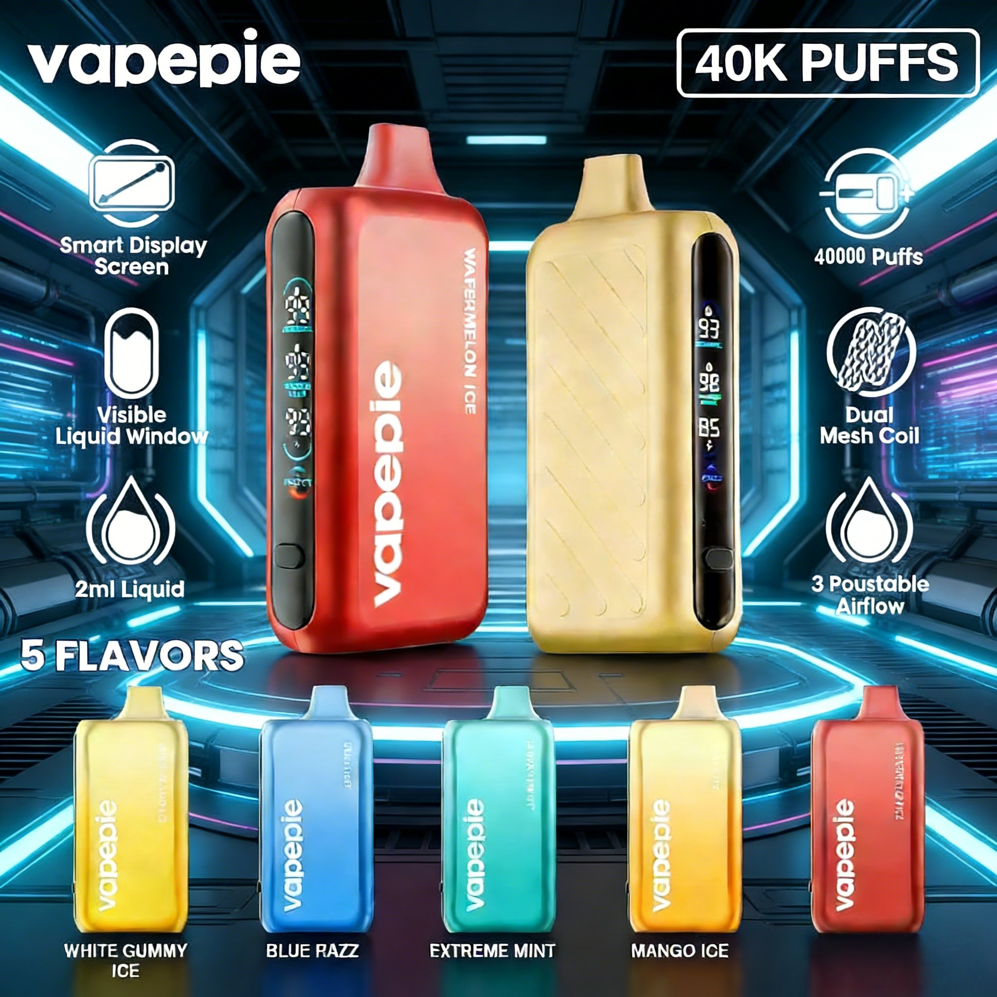 VAPEPIE GHOST AIR 👑 40000 PUFFS 👑 New Vapes