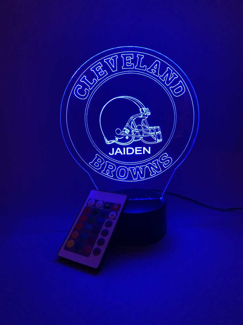 CLEVELAND BROWNS 3D LAMP PERSONALIZED