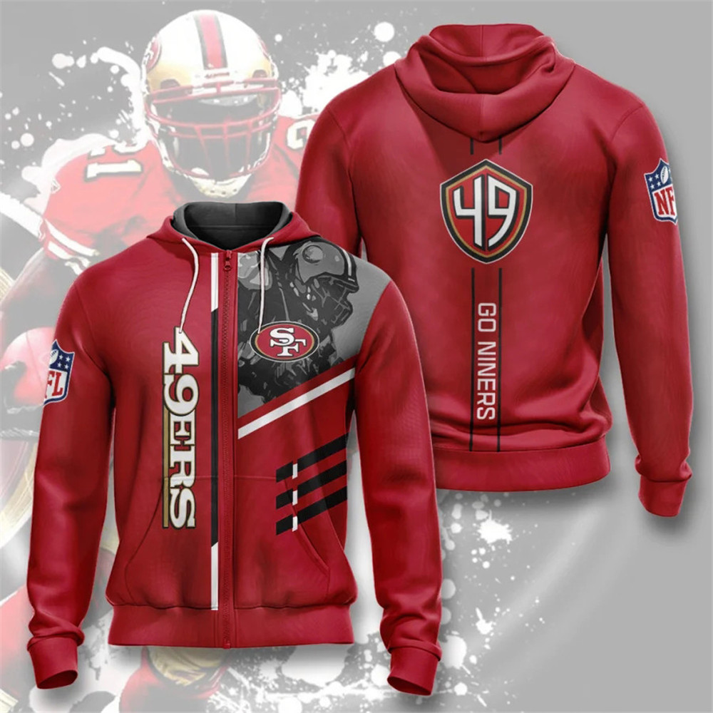 SAN FRANCISCO 49ERS 3D HOODIE SSFF49010