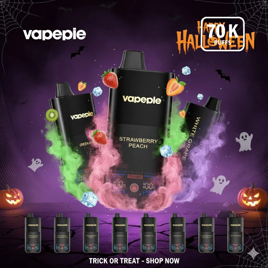 VAPEPIE MAX 70000 Tragadas – Cigarro Eletrônico Descartável de Longa Duração com Diversos Sabores