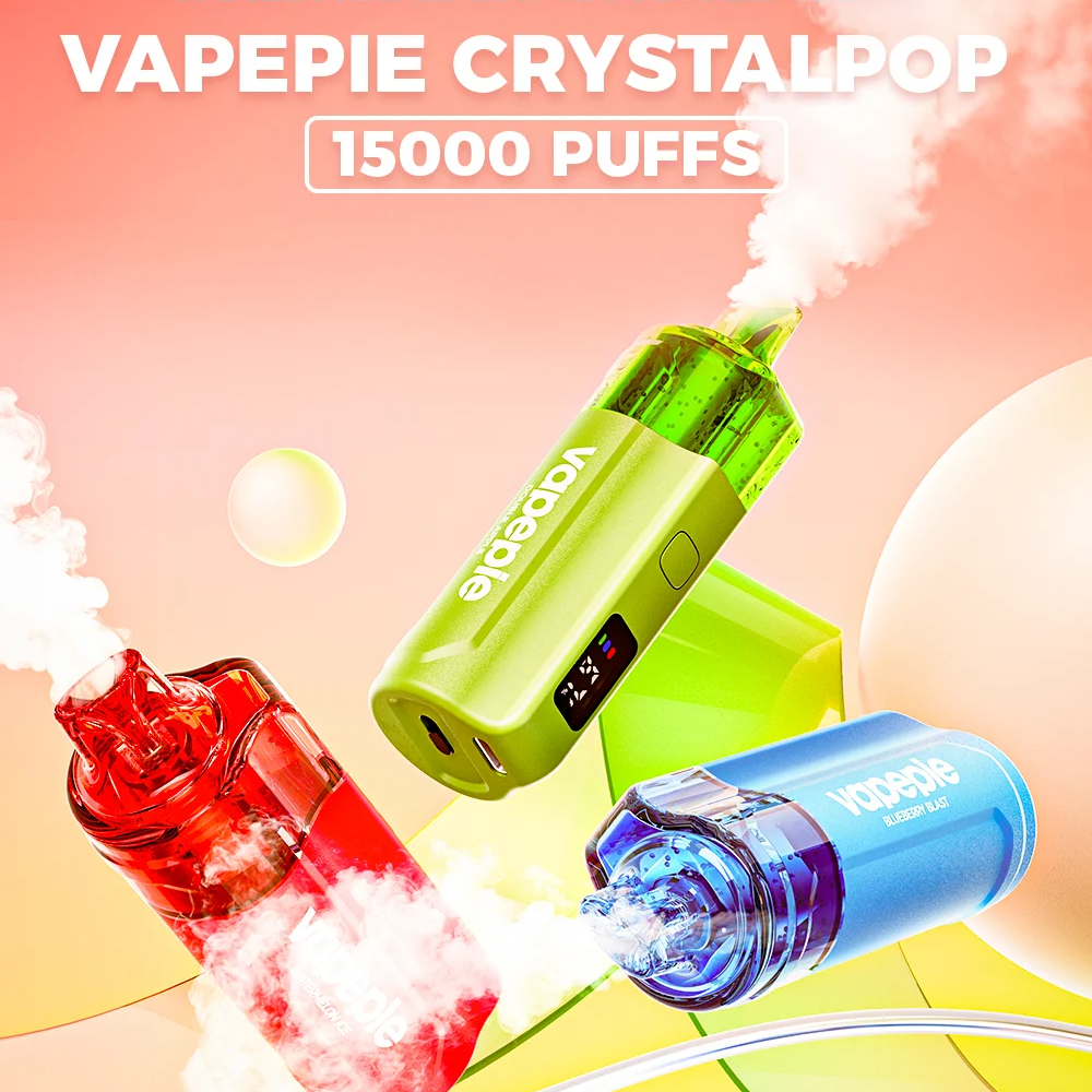 [NEW] VAPEPIE Crystal Pop 15000 PUFFS | Transparent design, clean taste, first release live!