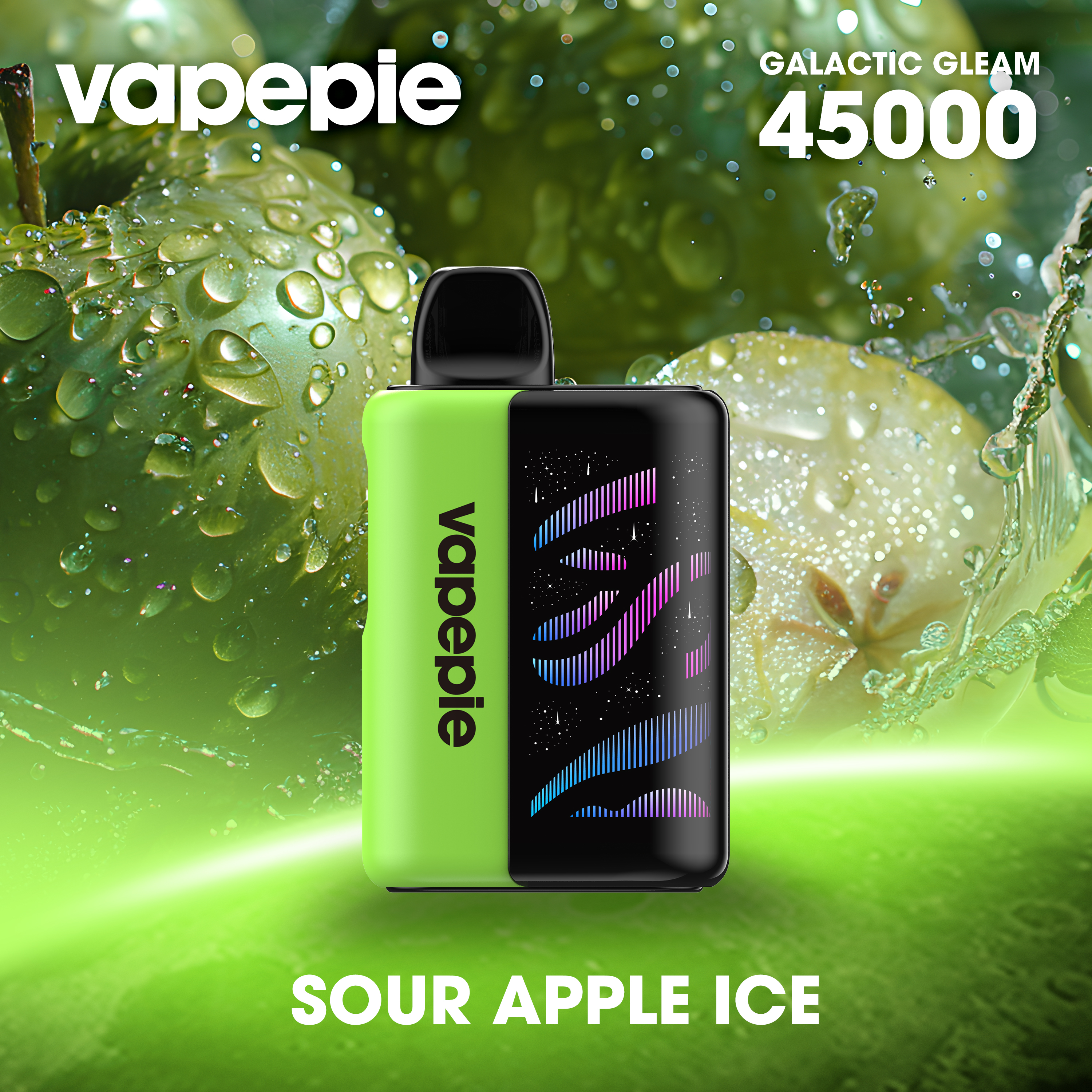 VAPEPIE Galactic Gleam 45000 Puffs -Green Apple Ice