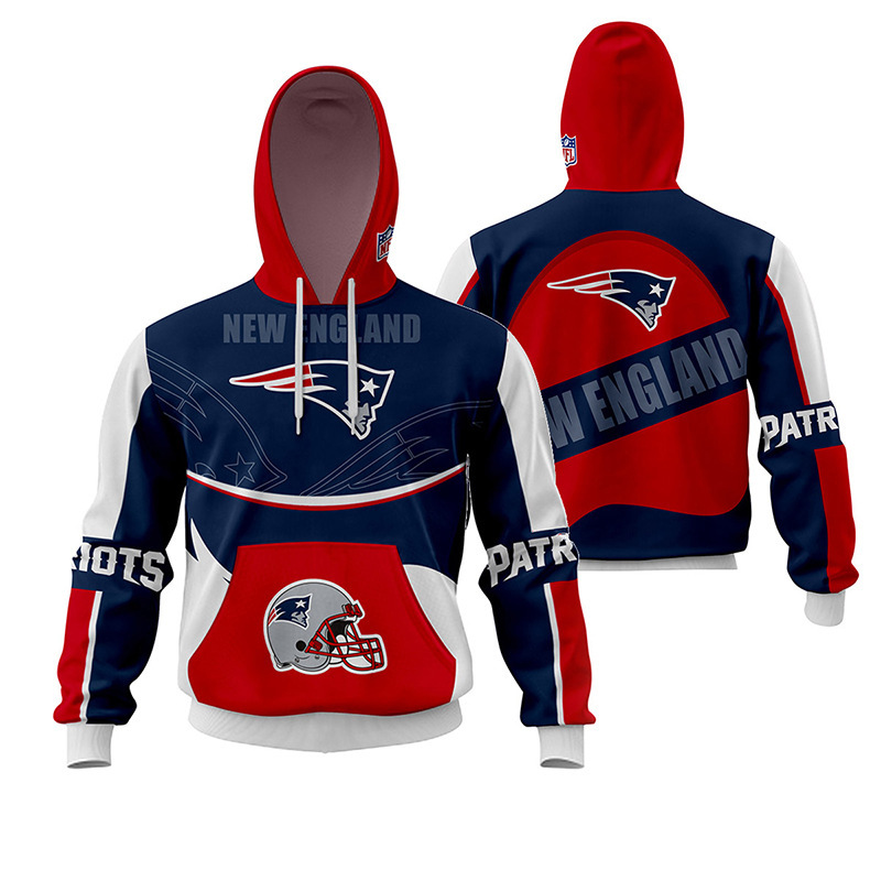 NEW ENGLAND PATRIOTS 3D HOODIE NOV05