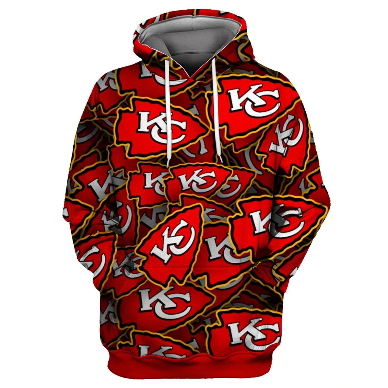 KANSAS CITY CHIEFS 3D HOODIE KKCC018