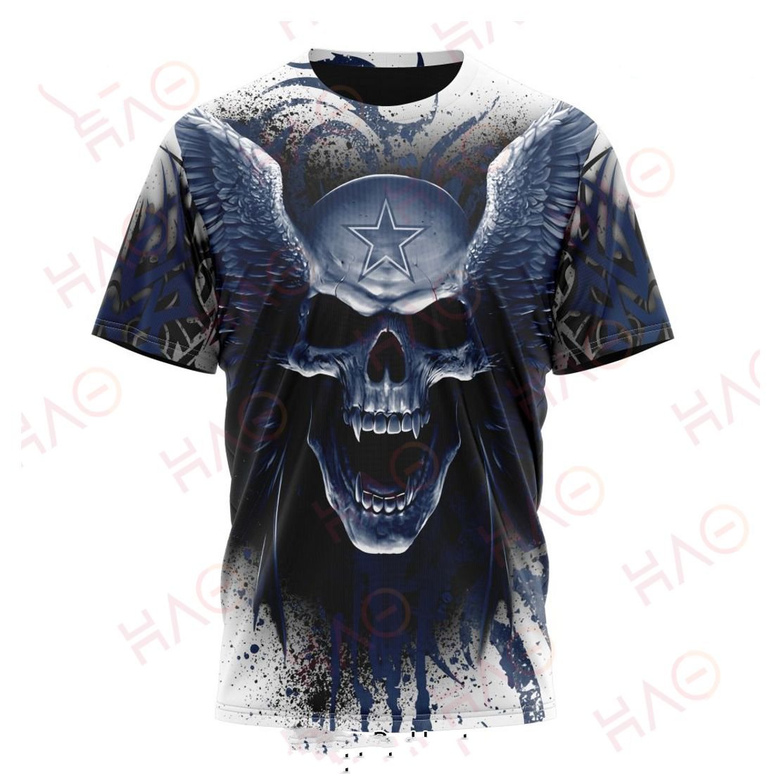 DALLAS COWBOYS 3D HOODIE SKULL ART