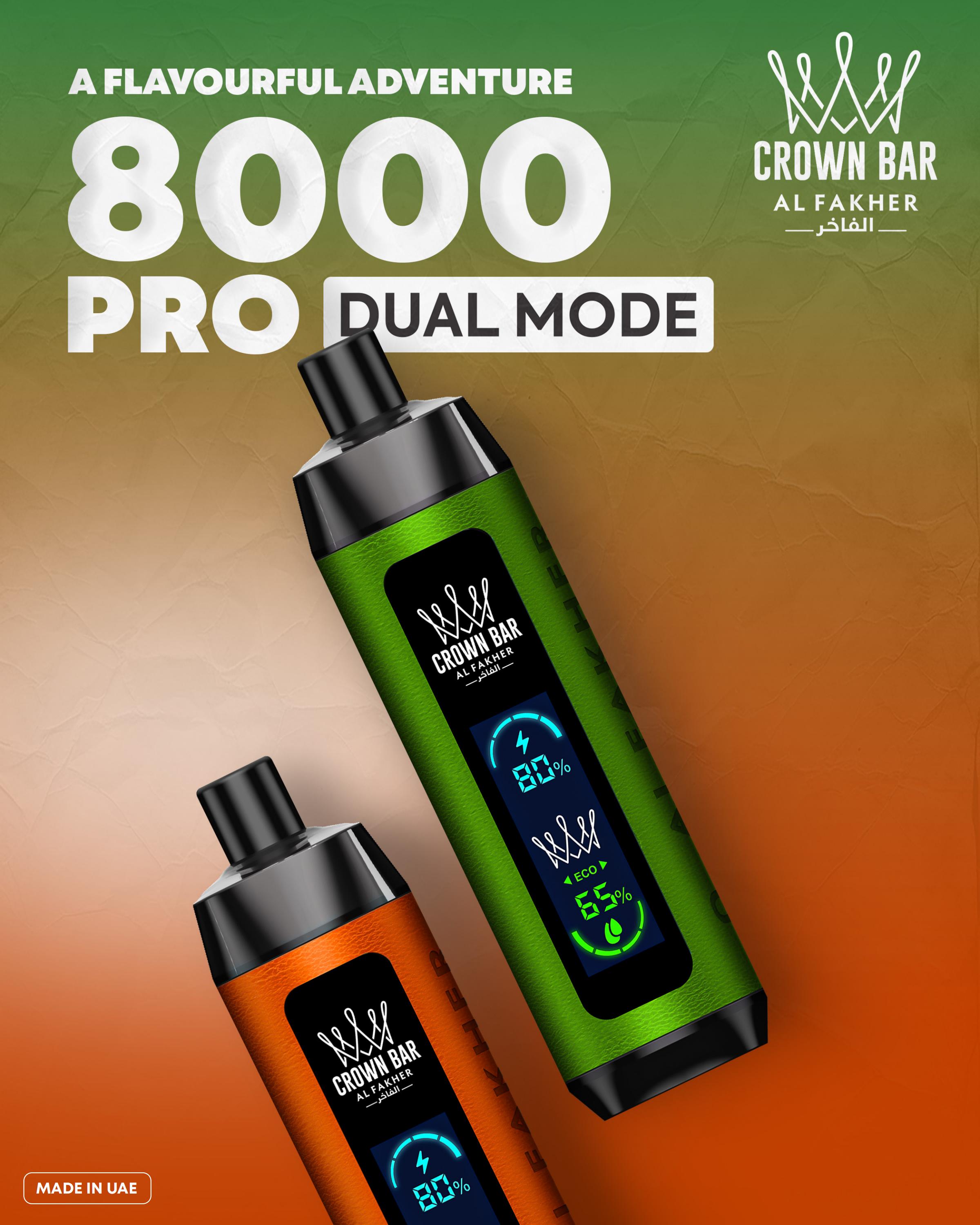 🫥AL FAKHER 8000 PUFFS DUAL SCROLL