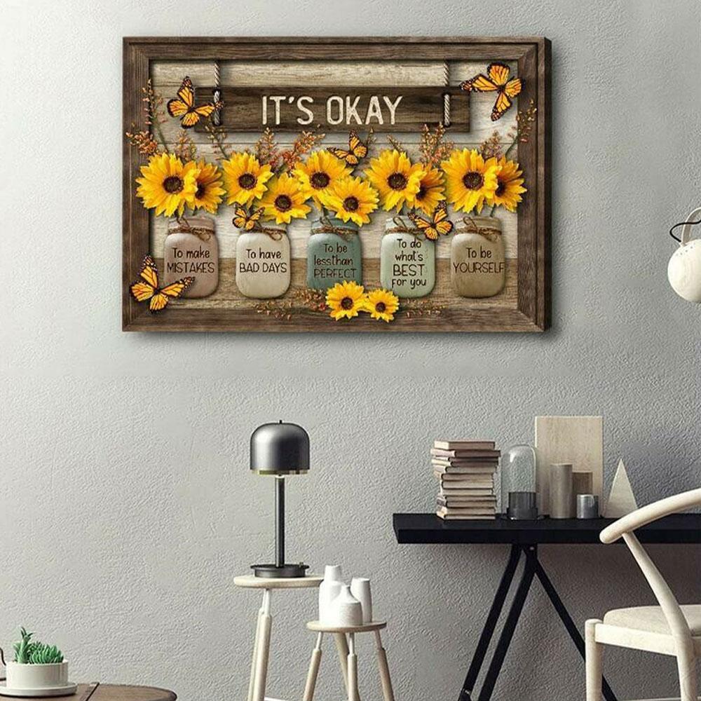 Higomore™ Butterfly Sunflowers Wall Art