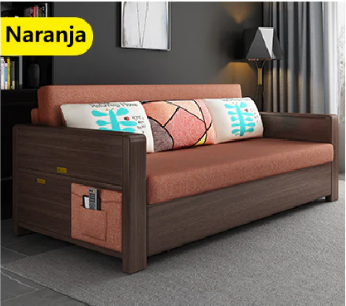 Sofá cama multifuncional de madera maciza 2.08M