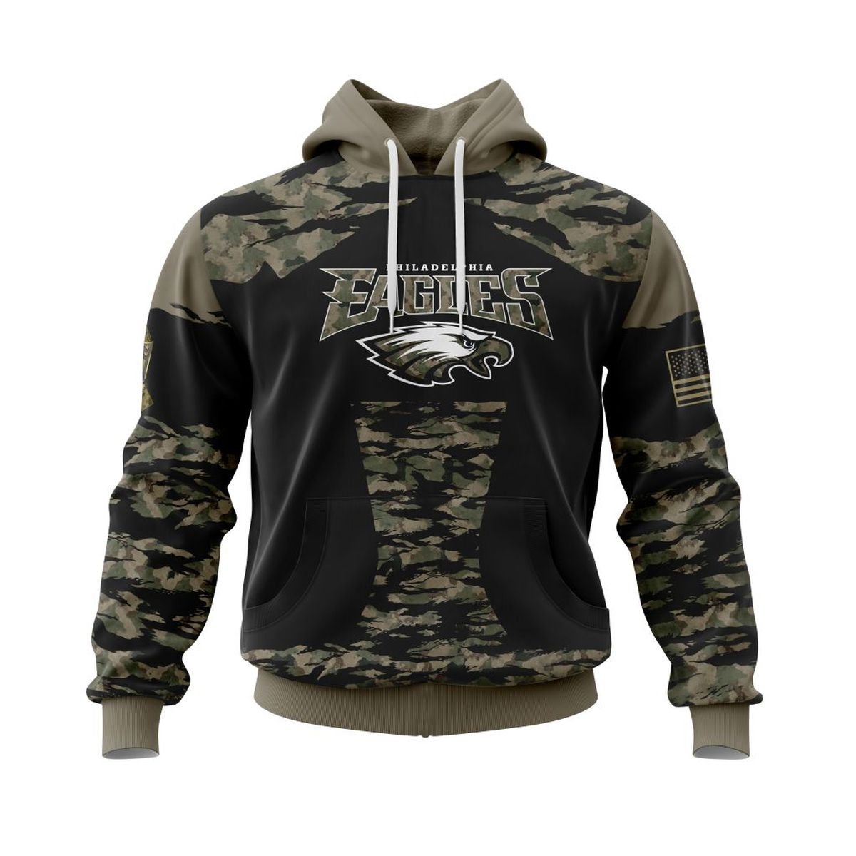 PHILADELPHIA EAGLES 3D HOODIE FLAG107