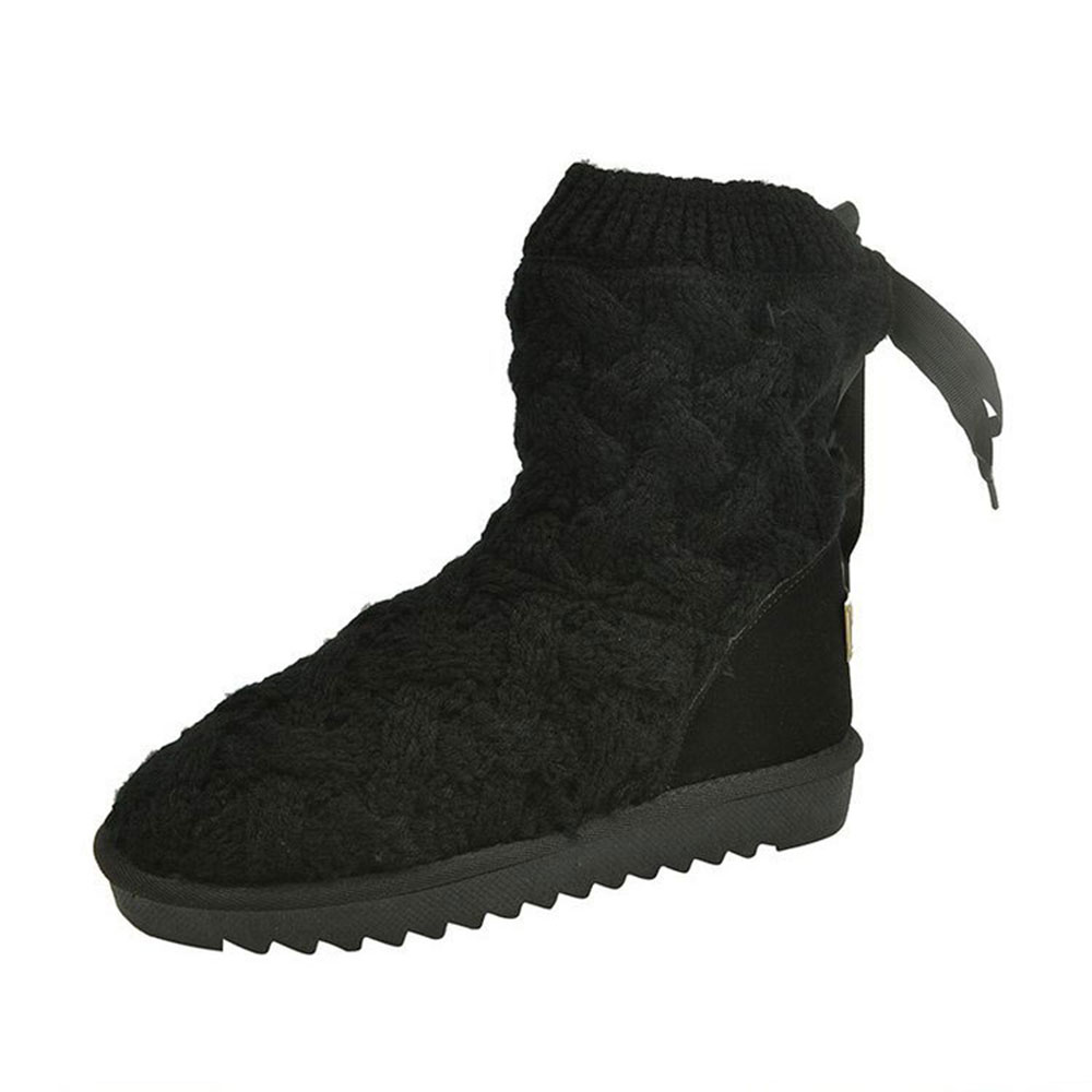 Castillotigo™ Botas de nieve gruesas de lana tejida