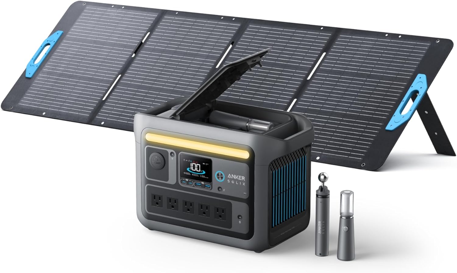 Generador Solar Anker SOLIX C1000 + Panel Solar 200W