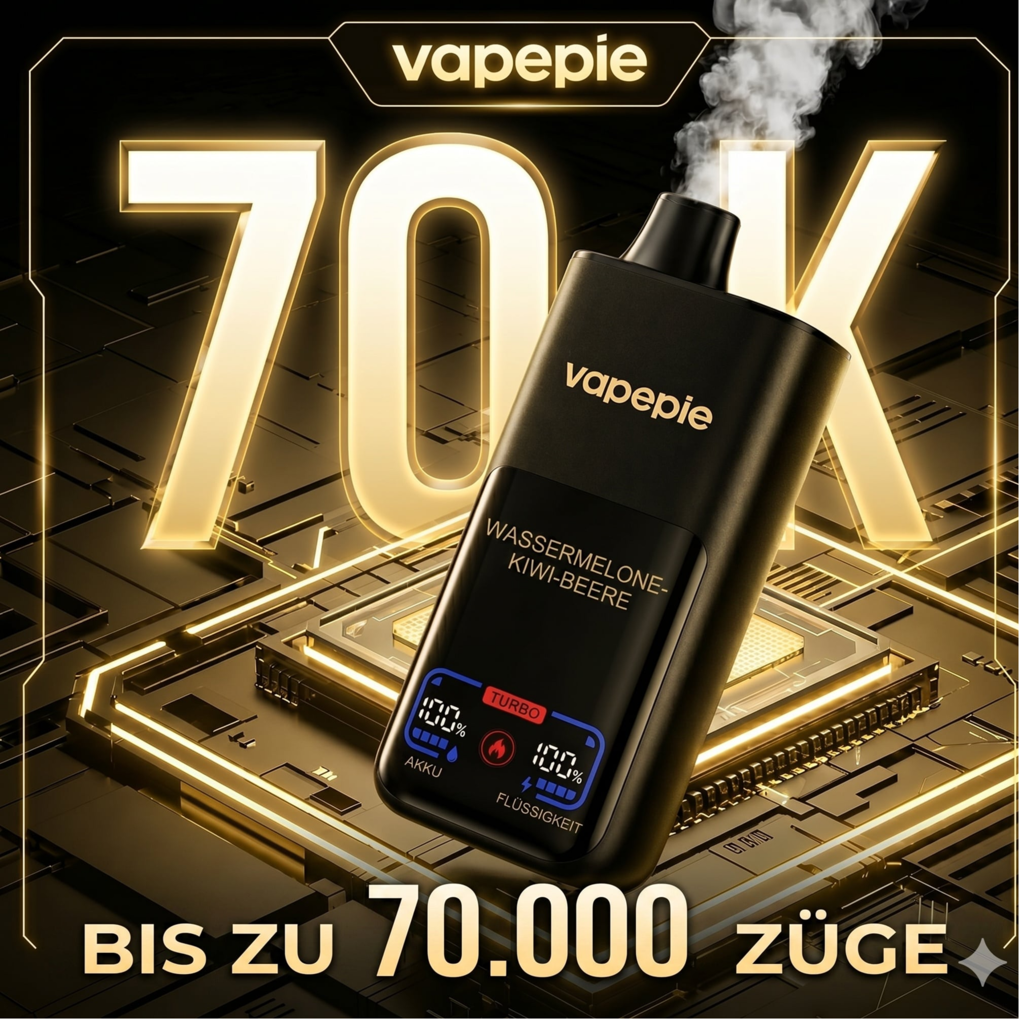 5,0% Intensität – VAPEPIE Titan (70.000 Einheiten) – Unser Spitzenreiter