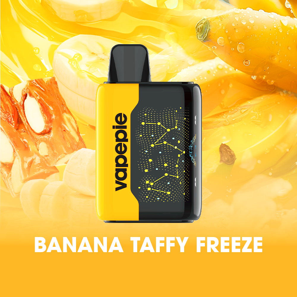 BANANA TAFFY FREEZE & VAPEPIE 25000 PUFFS - Star Sky Curved Screen