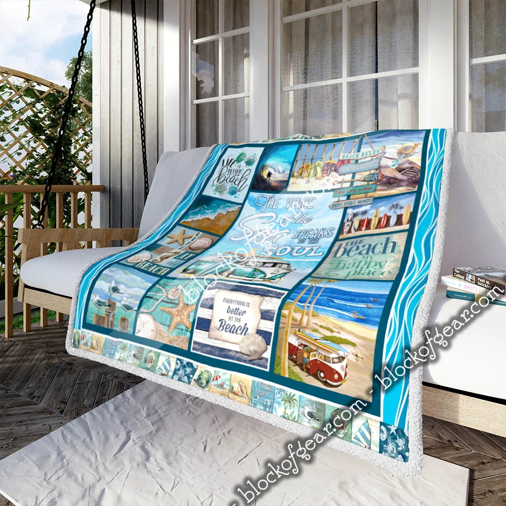 Life Is Better At The Beach Sofa Throw Blanket