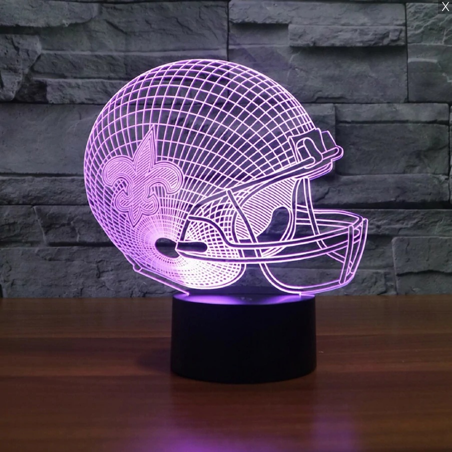 NEW ORLEANS SAINTS 3D LED LIGHT LAMP