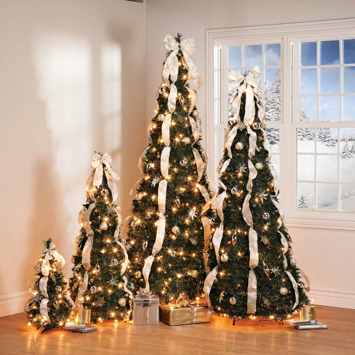 🎅 Árbol de Navidad emergente con luces y decoraciones 🎄 Árbol de Navidad iluminado plegable 🎄 Árbol de Navidad iluminado predecorado