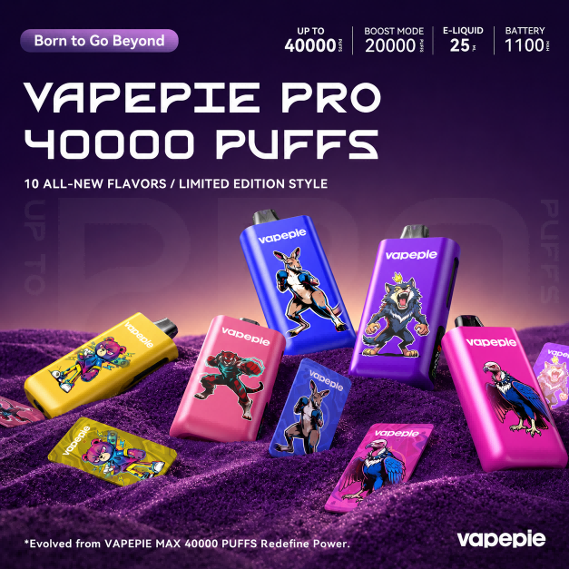VAPEPIE PRO 40000 Puffs | Long-Lasting Adjustable Vape