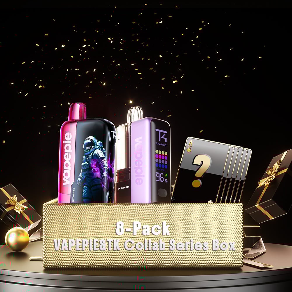 🟨 8-Pack Mystery Box – VAPEPIE & TK Collab Series + Mixed Brands【Anniversary Special】