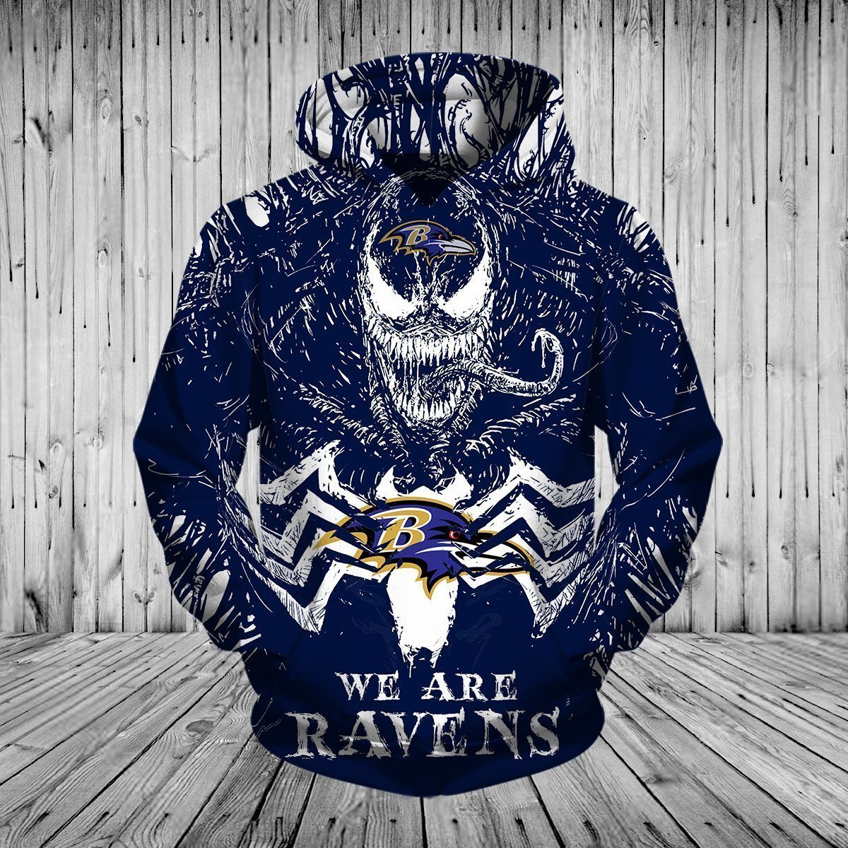 RAVENS 3D HOODIE VN12