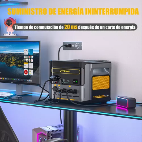 Central eléctrica portátil UPS LiFePO4 VTOMAN FlashSpeed ​​​​1000