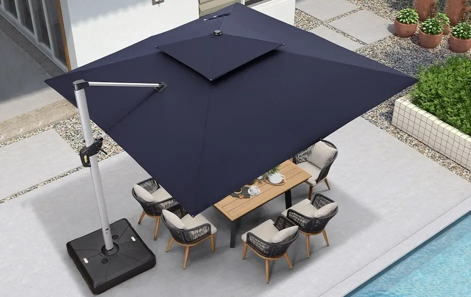 Solar Powered LED Patio Umbrella（Limit 1 set per person）