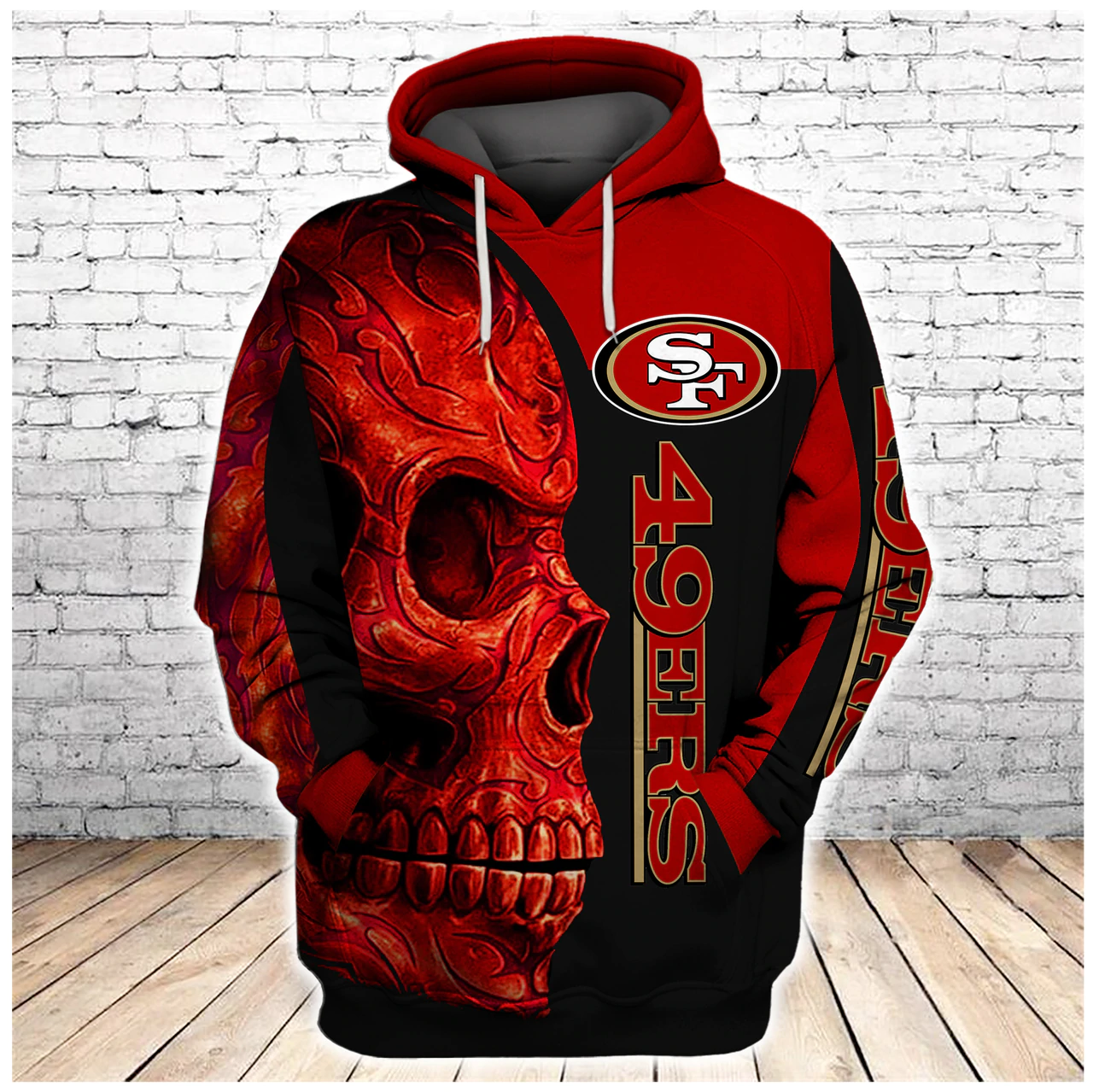 SAN FRANCISCO 49ERS 3D HOODIE SSFF49015