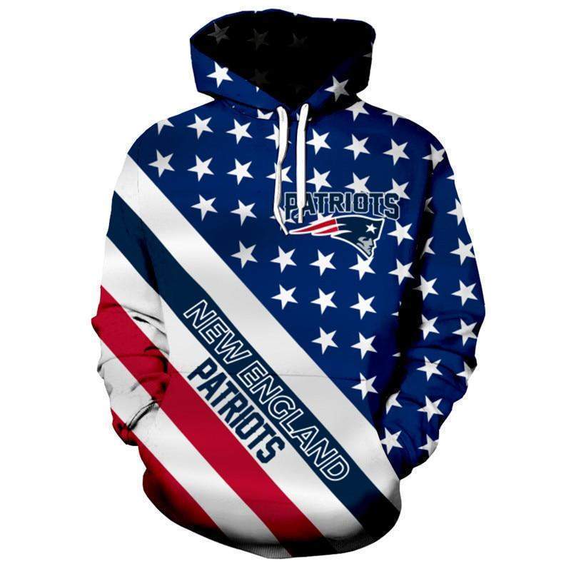 PATRIOTS 3D HOODIE FLAG