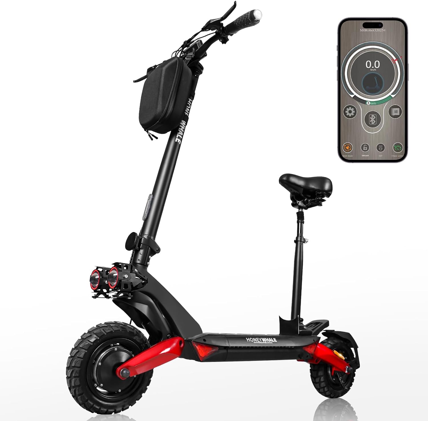 HoneyWhale T8-B: Scooter Eléctrico Plegable para Adultos