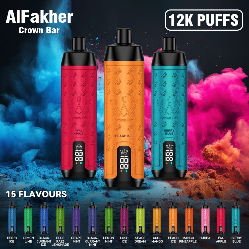 AlFAKHER 12000 PUFFS Crown Bar