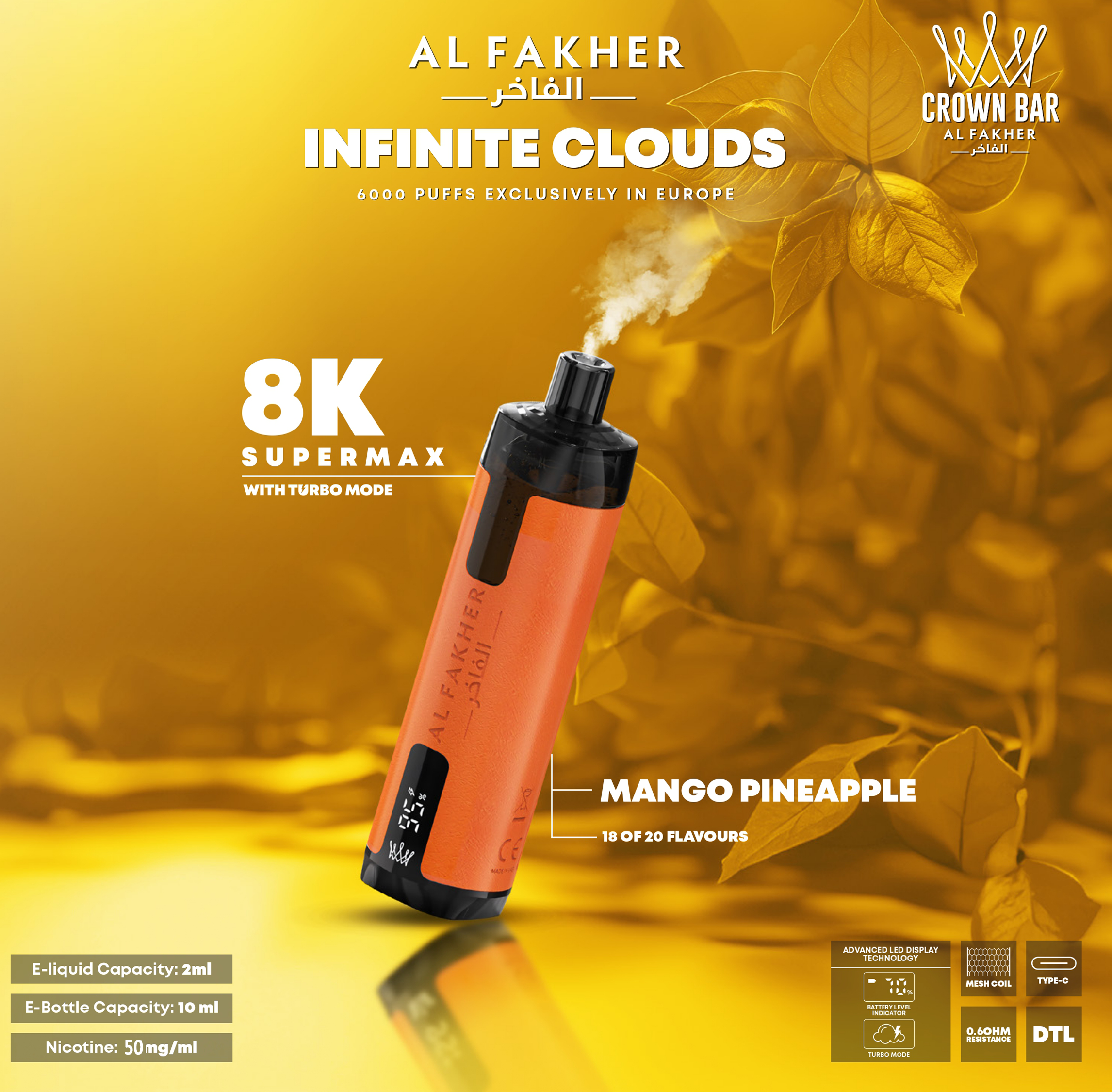 ALFAKHER 8000 PUFFS