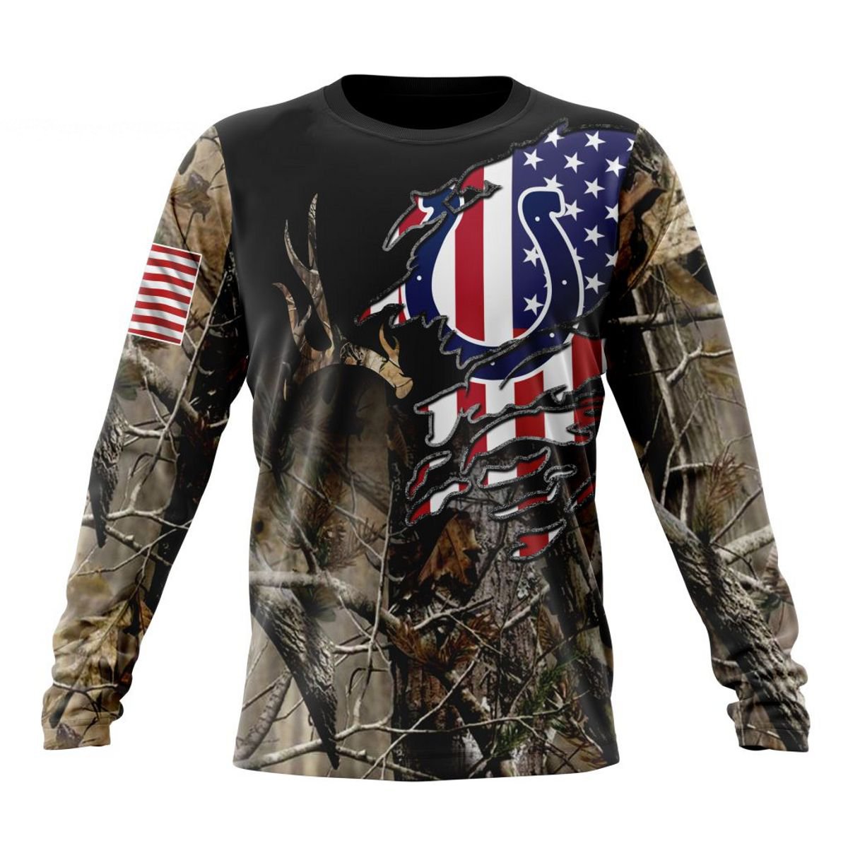 INDIANAPOLIS COLTS 3D HOODIE CAMO REALTREE HUNTING