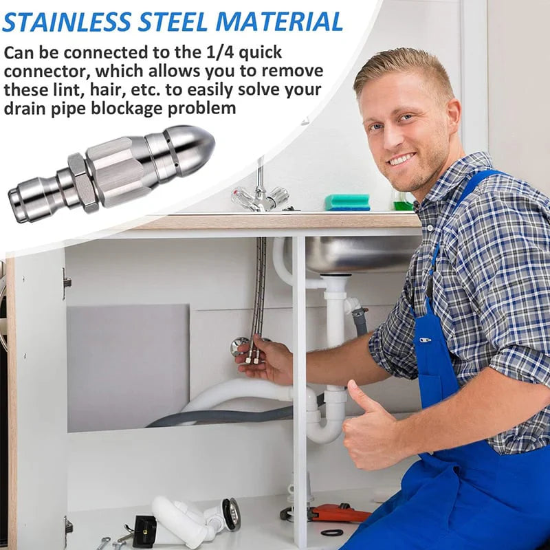 🔥LAST DAY 49% OFF -  Quick Connect Stainless Nozzle Set