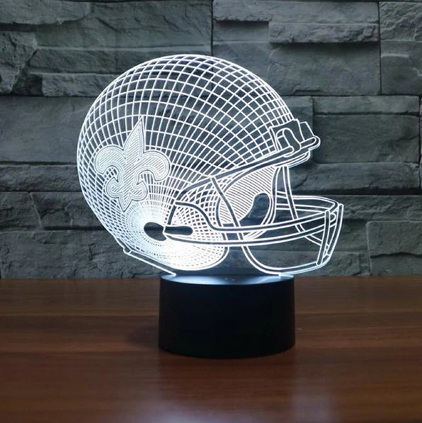 NEW ORLEANS SAINTS 3D LAMP PERSONALIZED